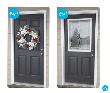 #DropTheWreath & Transform Your Door with Decorative Glass