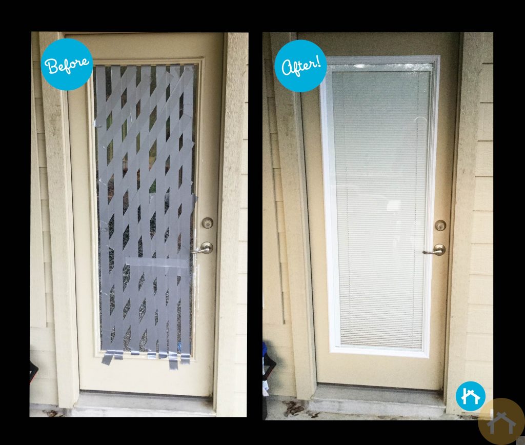 Upgrading a Front Door With Broken Glass - Transformation Tuesday