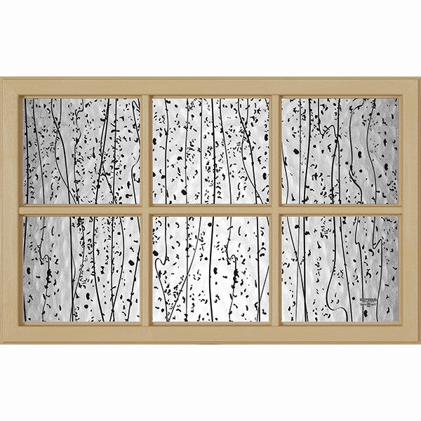 ODL Mistify Low-E Door Glass - 6 Light - Simulated Divided Light - 24" x 17.25" Craftsman Frame Kit