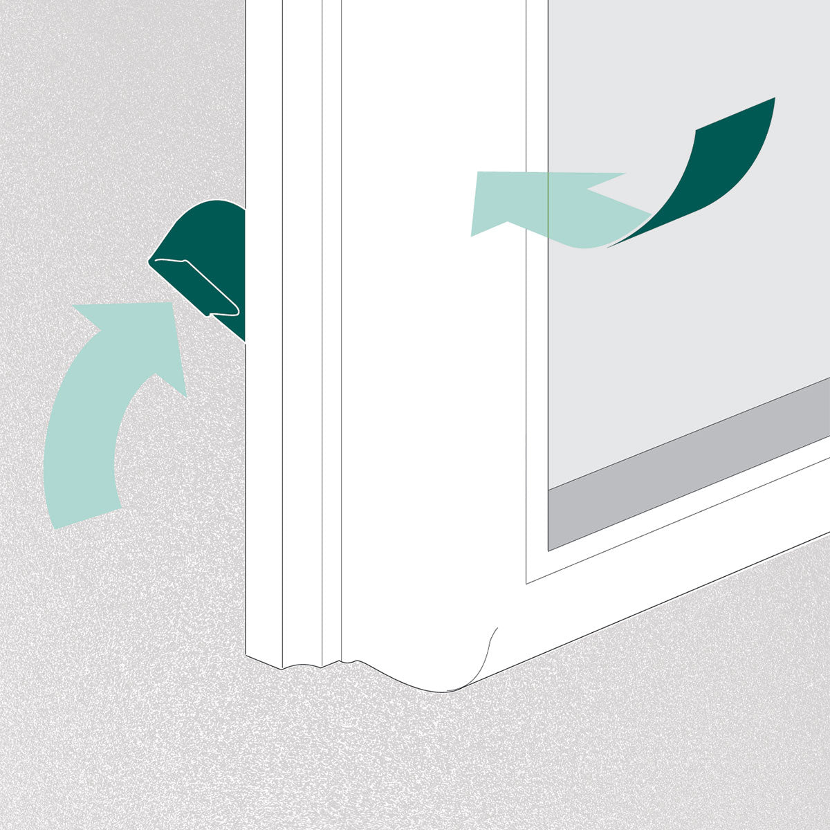 ODL Add On Blinds for Raised Frame Doors - 9" x 66"