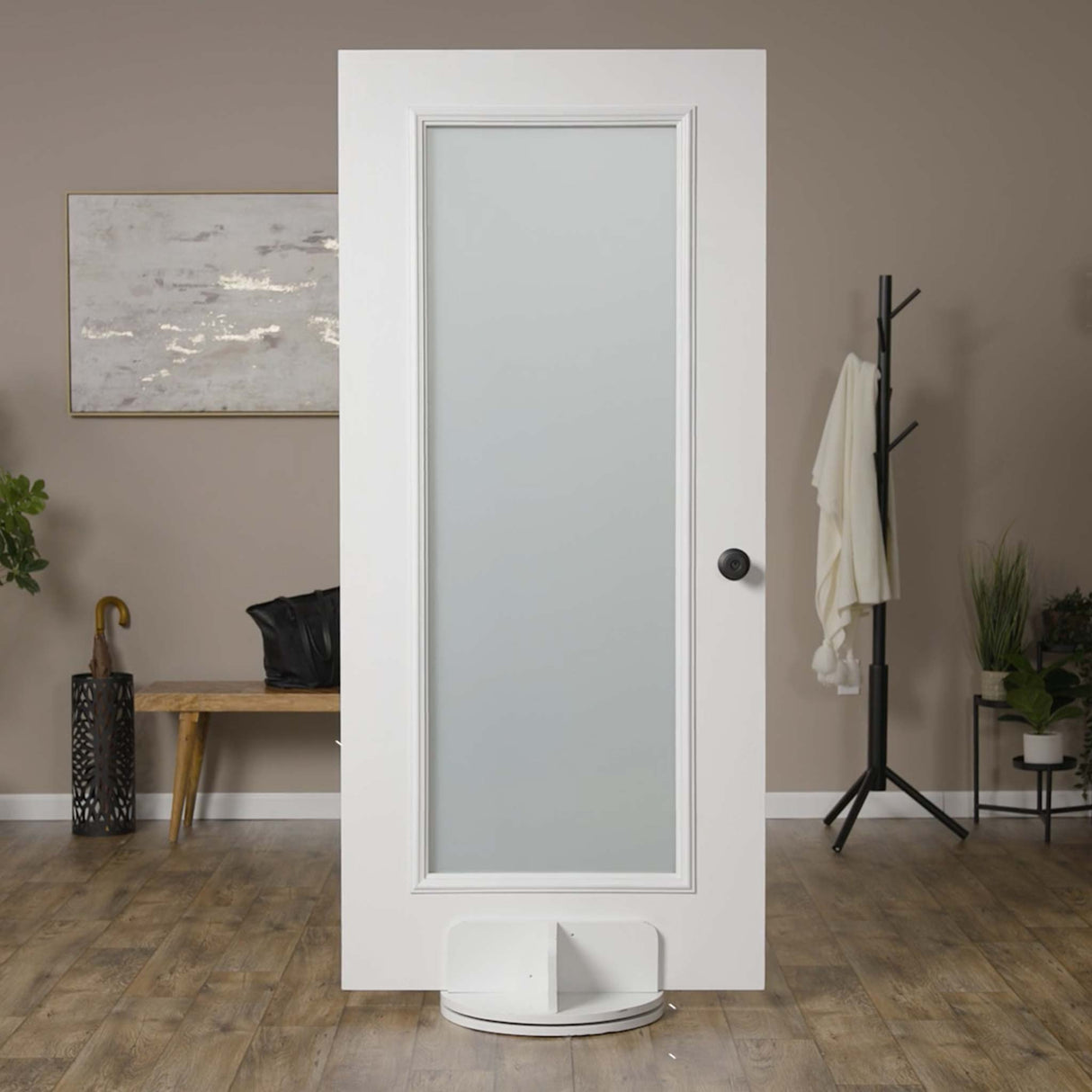 ODL Perspectives Low-E Door Glass - Blanca - 9" x 17.25" Craftsman Frame Kit