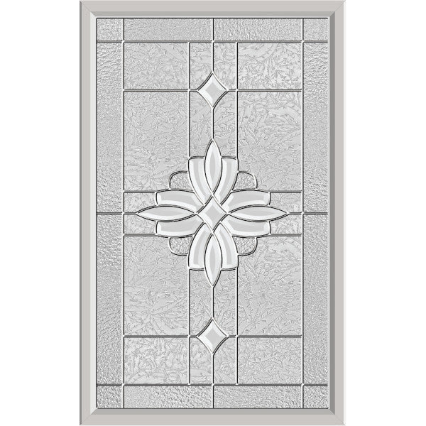 Western Reflections Laurel Door Glass - 24" x 38" ZEEL Flat Frame Kit