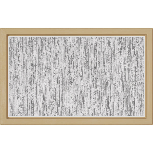 ODL Simulated Divided 3 Light Low-E Door Glass - Rain - 27" x 17.25" Craftsman Frame Kit