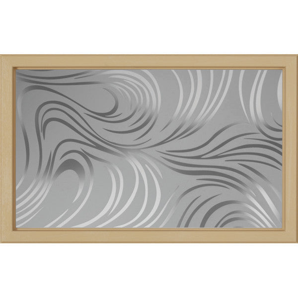 ODL Swirl Low-E Door Glass - 27" x 17.25" Craftsman Frame Kit