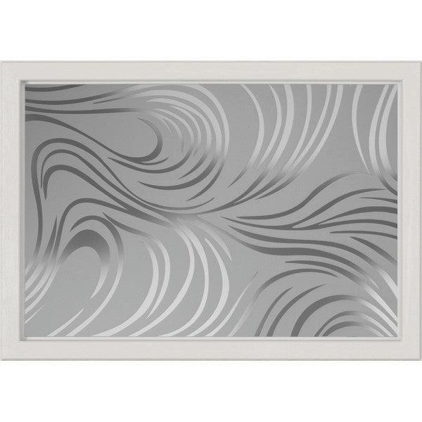 ODL Swirl Low-E Door Glass - 24" x 17.25" Craftsman Frame Kit
