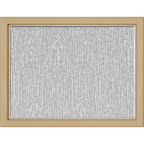 ODL Simulated Divided 3 Light Low-E Door Glass - Rain - 23.313" x 17.938" Craftsman Frame Kit