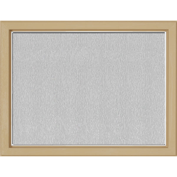 ODL Simulated Divided 3 Light Low-E Door Glass - Textured Streamed - 23.313" x 17.938" Craftsman Frame Kit