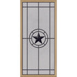 ODL Micro-Granite Elegant Star Door Glass - 24" x 50" Frame Kit