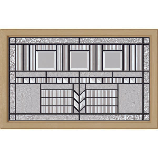 ODL Oak Park Door Glass - 27" x 17.25" Craftsman Frame Kit