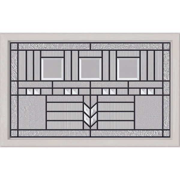 ODL Oak Park Door Glass - 27" x 17.25" Craftsman Frame Kit