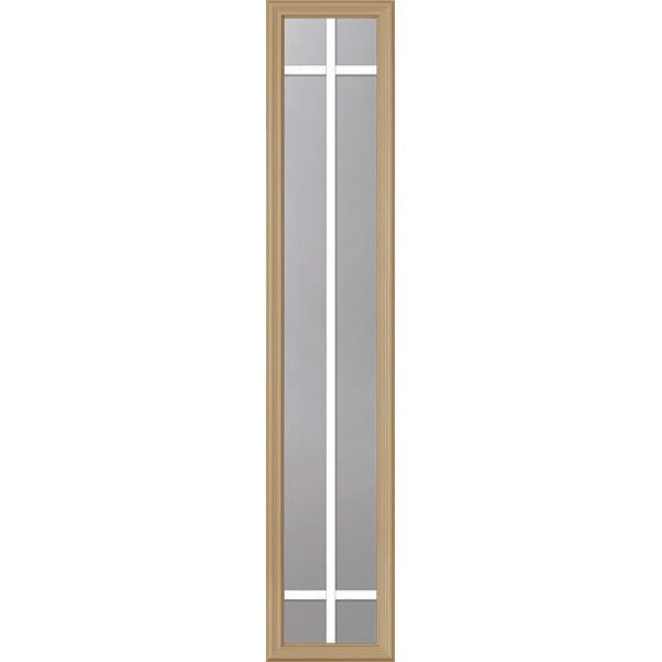 ODL Clear Door Glass - 6 Light - 5/8 Prairie Internal Grille - 10" x 50" Frame Kit