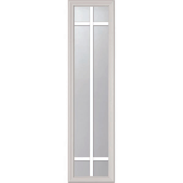 ODL Clear Door Glass - 6 Light - 5/8 Prairie Internal Grille - 10" x 38" Frame Kit