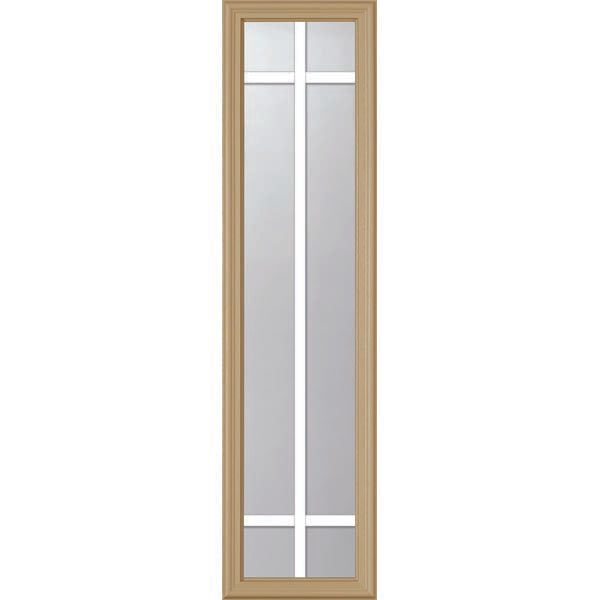 ODL Clear Door Glass - 6 Light - 5/8 Prairie Internal Grille - 10" x 38" Frame Kit