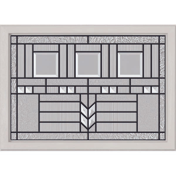 ODL Oak Park Door Glass - 24" x 17.25" Craftsman Frame Kit
