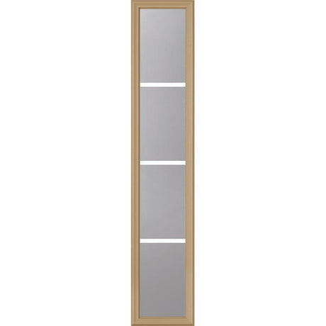 ODL Clear Low-E Door Glass - 4 Light - 5/8 Internal Grille - 10" x 50" Frame Kit