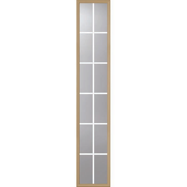 ODL Clear Door Glass - 12 Light - 5/8 Internal Grille - 16" x 82" Frame Kit