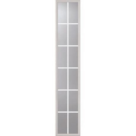 ODL Clear Low-E Door Glass - 12 Light - 5/8 Internal Grille - 16" x 82" Frame Kit
