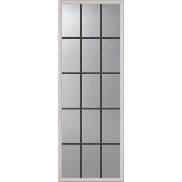 ODL Clear Door Glass - 15 Light - 5/8 Internal Grille - 24" x 66" Frame Kit