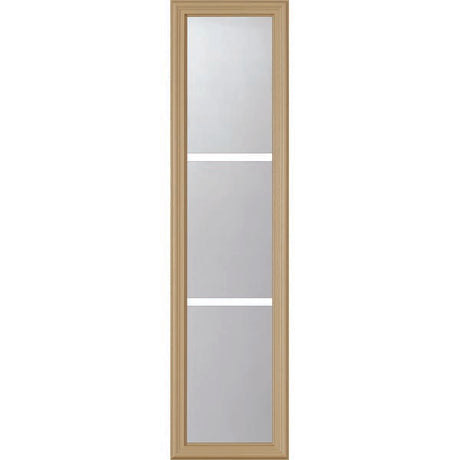 ODL Clear Low-E Door Glass - 3 Light - 5/8 Internal Grille - 10" x 38" Frame Kit