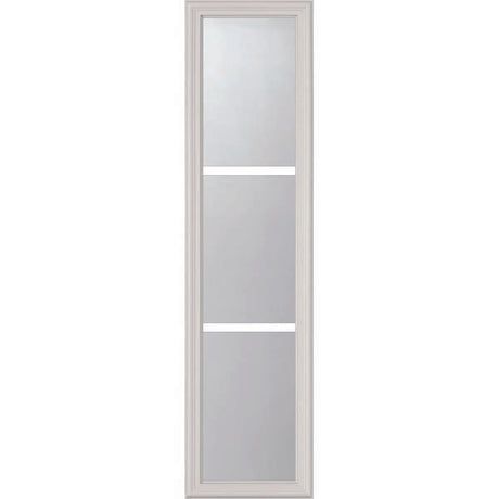 ODL Clear Low-E Door Glass - 3 Light - 5/8 Internal Grille - 10" x 38" Frame Kit