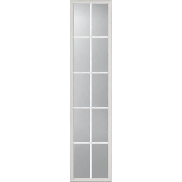 ODL Clear Low-E Door Glass - 10 Light External Grille - 16" x 66" Frame Kit