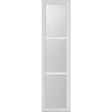 ODL Clear Low-E Door Glass - 3 Light External Grille - 10" x 38" Frame Kit