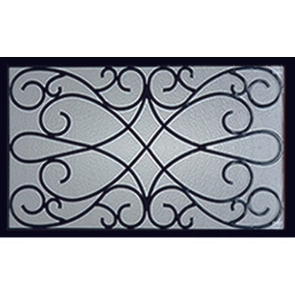 Western Reflections Wyngate Door Glass - 23.313" x 17.938" Craftsman Frame Kit