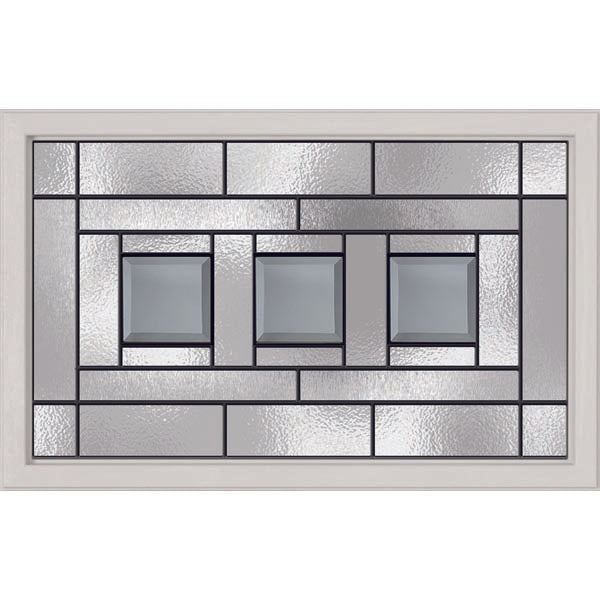 Western Reflections Vintage Craftsman Door Glass - 23.313" x 17.938" Craftsman Frame Kit