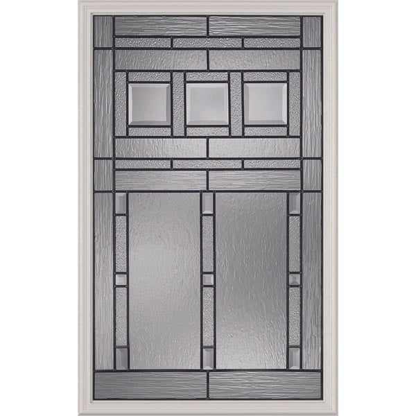 Western Reflections Vintage Craftsman Door Glass - 24" x 38" Frame Kit