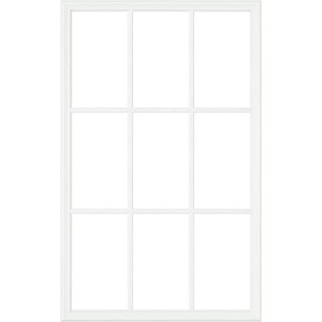 24" x 38" 9 Light Replacement Frame Set for 1" thick door glass (glass not included)