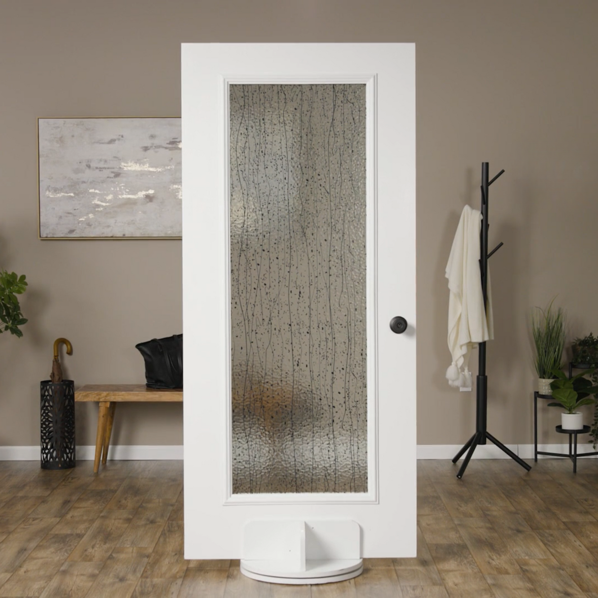 ODL Impact Resistant Mistify White Low-E Door Glass - 24" x 66" Frame Kit