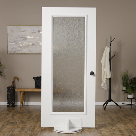 ODL Venting Low-E Door Glass - Textured Rain - 24" x 38" Frame Kit