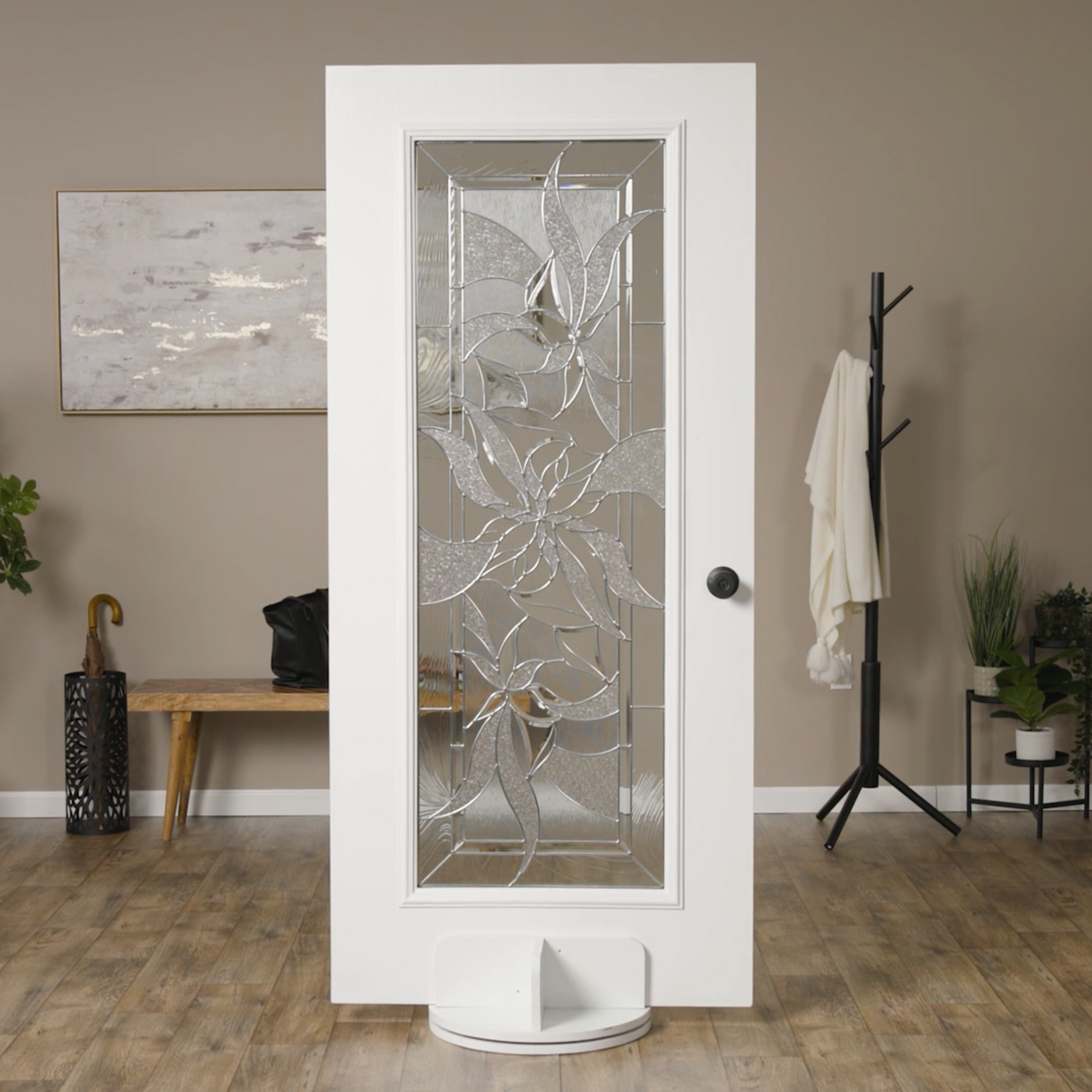 ODL Impact Resistant Renewed Impressions Door Glass - 24" x 82" Frame Kit