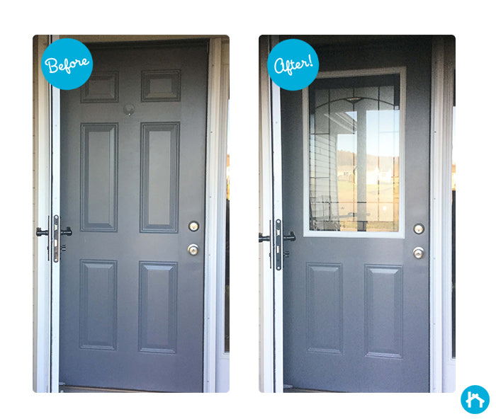 Transformation Tuesday: Adding Decorative Door Glass