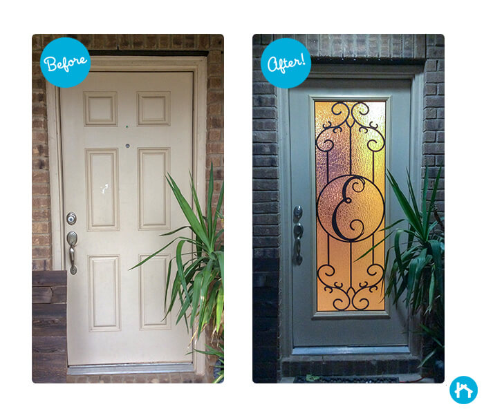 #TransformationTuesday: Decorative Door Glass