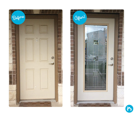 Transformation Tuesday - Full View Door Glass Inserts