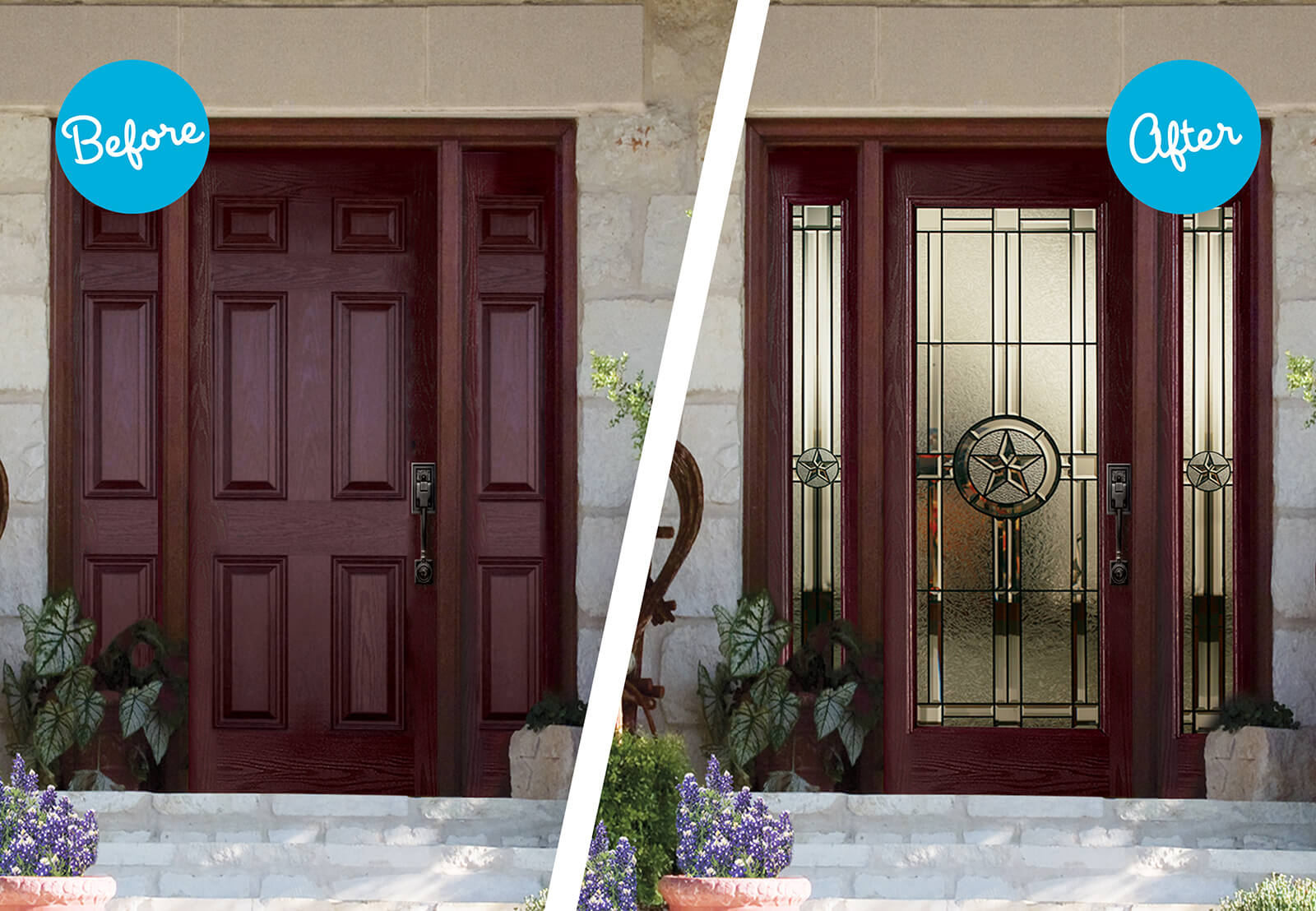 #TransformationTuesday - Elegant Star Decorative Glass