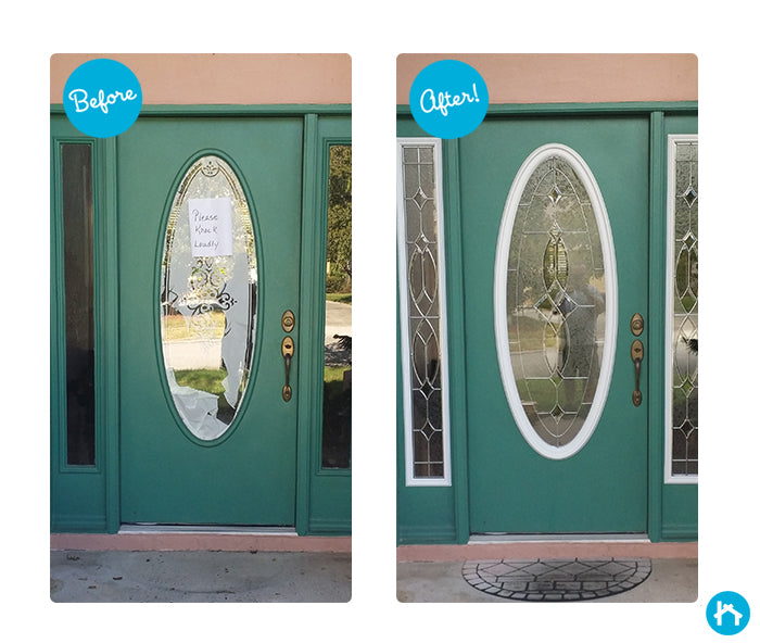 Transformation Tuesday: Replacing Door Glass Inserts