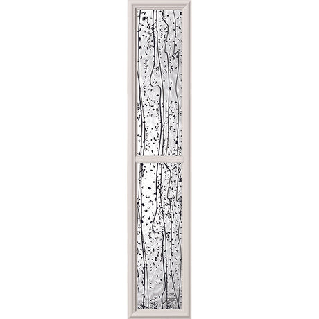 ODL Mistify Low-E Door Glass - 2 Light - Simulated Divided Light - 10" x 50" Frame Kit