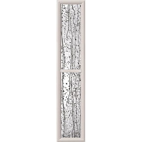 ODL Mistify Low-E Door Glass - 2 Light - Simulated Divided Light - 10" x 50" Frame Kit