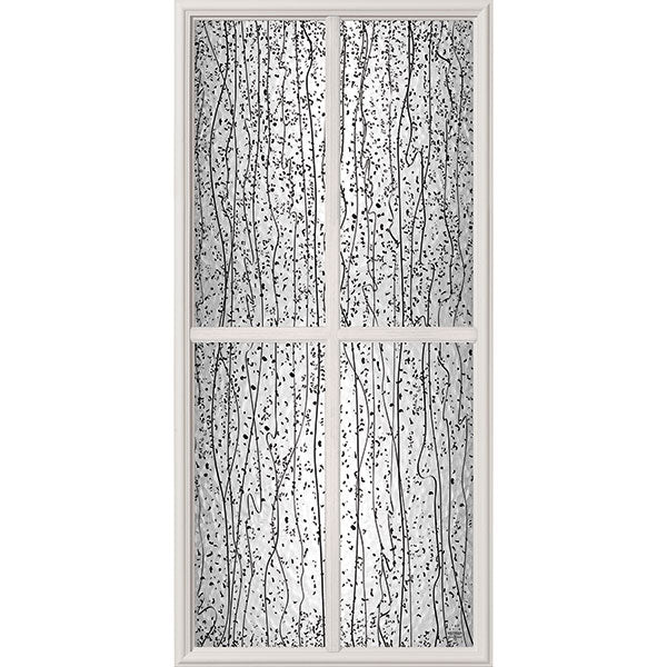 ODL Mistify Low-E Door Glass - 4 Light - Simulated Divided Light - 24" x 50" Frame Kit