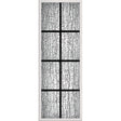 ODL Impact Resistant 8 Light Mistify - 7/8" Black Internal Grille Low-E Door Glass - 24" x 66" Frame Kit