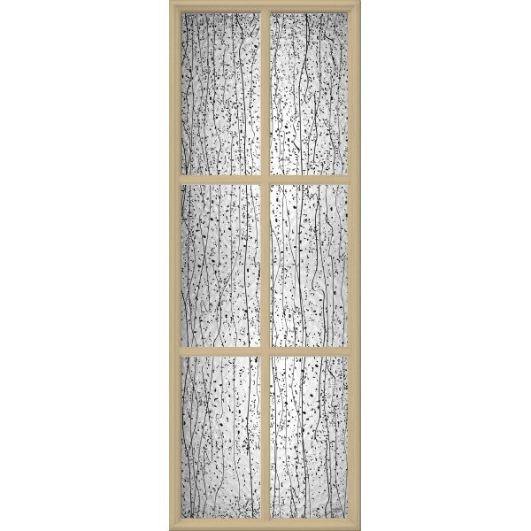 ODL Mistify Low-E Door Glass - 6 Light - Simulated Divided Light - 24" x 66" Frame Kit