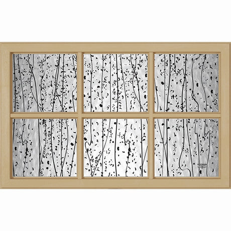 ODL Mistify Low-E Door Glass - 6 Light - Simulated Divided Light - 27" x 17.25" Craftsman Frame Kit