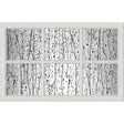 ODL Mistify Low-E Door Glass - 6 Light - Simulated Divided Light - 24" x 17.25" Craftsman Frame Kit