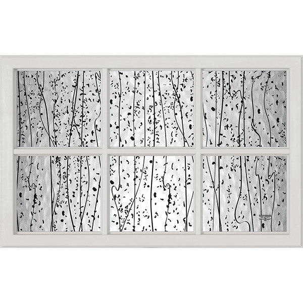 ODL Mistify Low-E Door Glass - 6 Light - Simulated Divided Light - 27" x 17.25" Craftsman Frame Kit