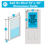 ODL Add On Blinds for Raised Frame Doors - 22" x 38"