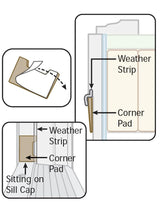 Corner Seal 4 Pack - Bronze