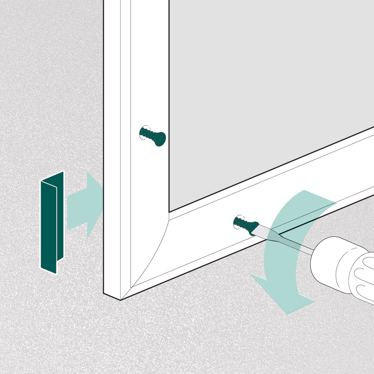 ODL Add On Blinds for Raised Frame Doors - 10" x 38"