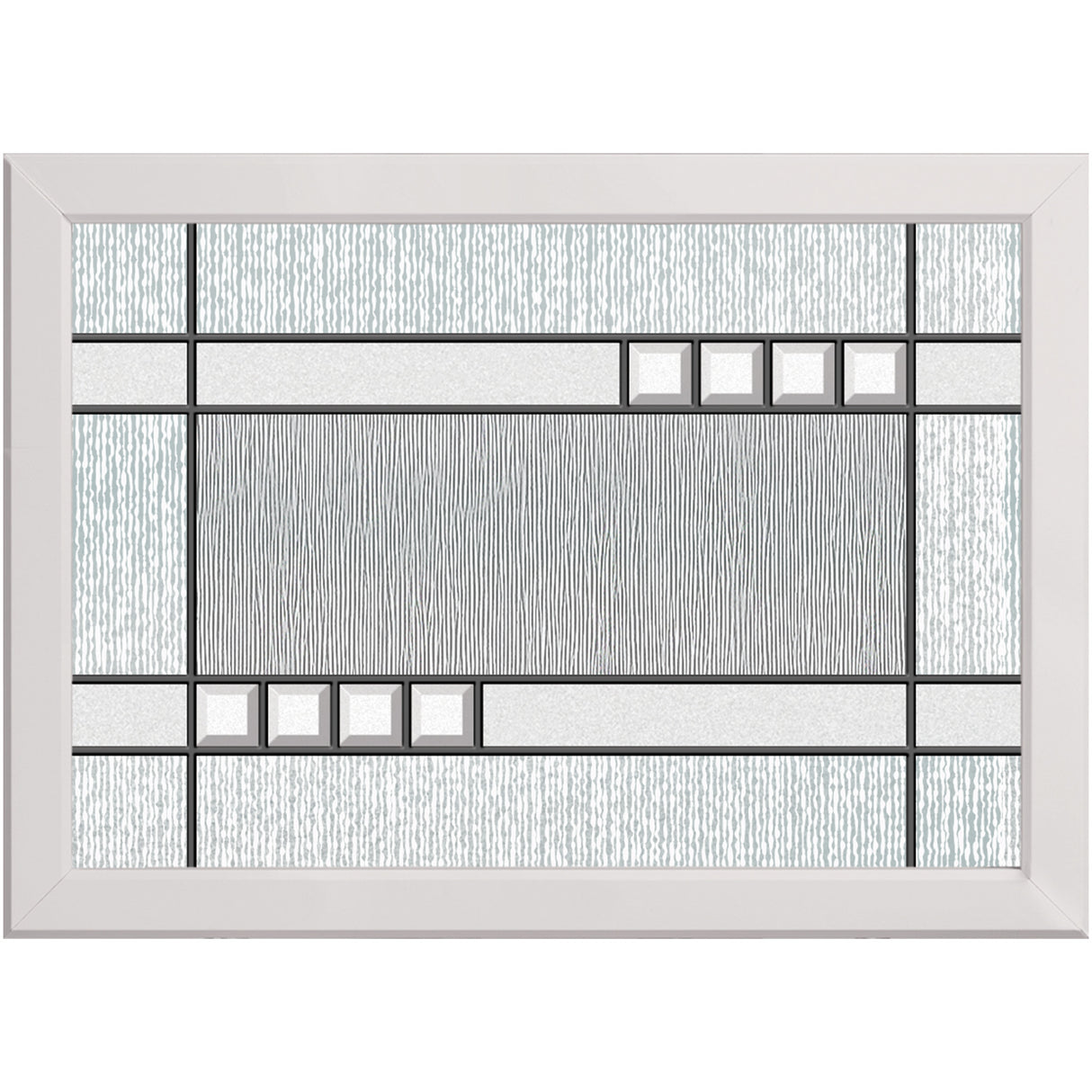 Western Reflections Impact Resistant Edgewood Door Glass - 24" x 17.25" Frame Kit